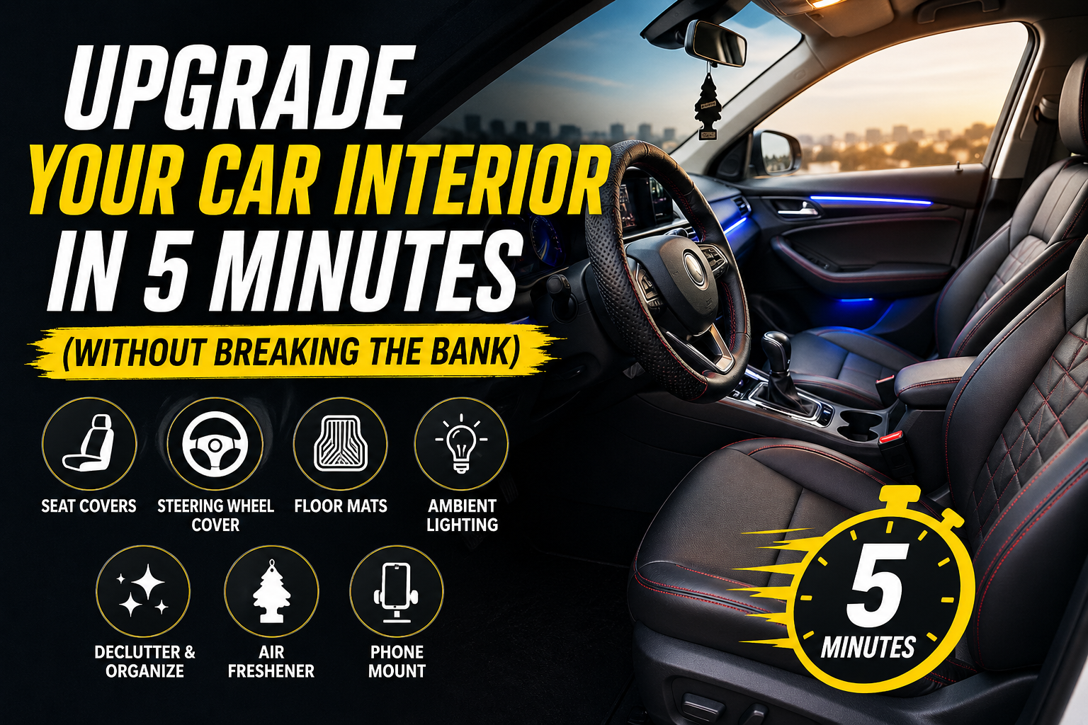 Upgrade Your Car Interior in 5 Minutes (Without Breaking the Bank)