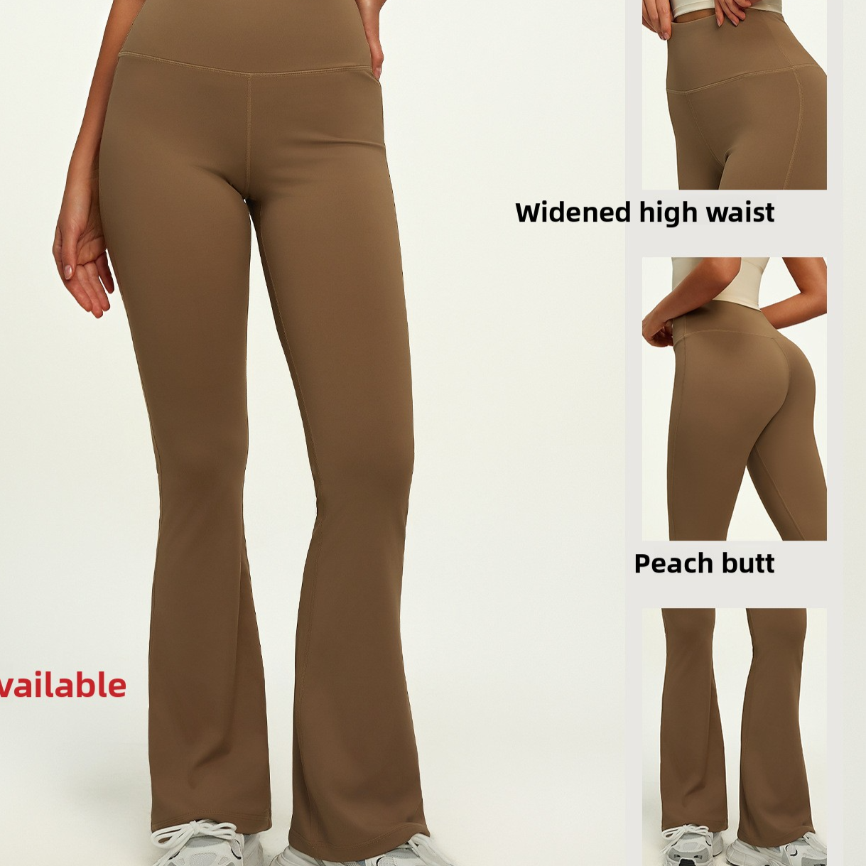 High Waist Flared Leg Fitness Pants