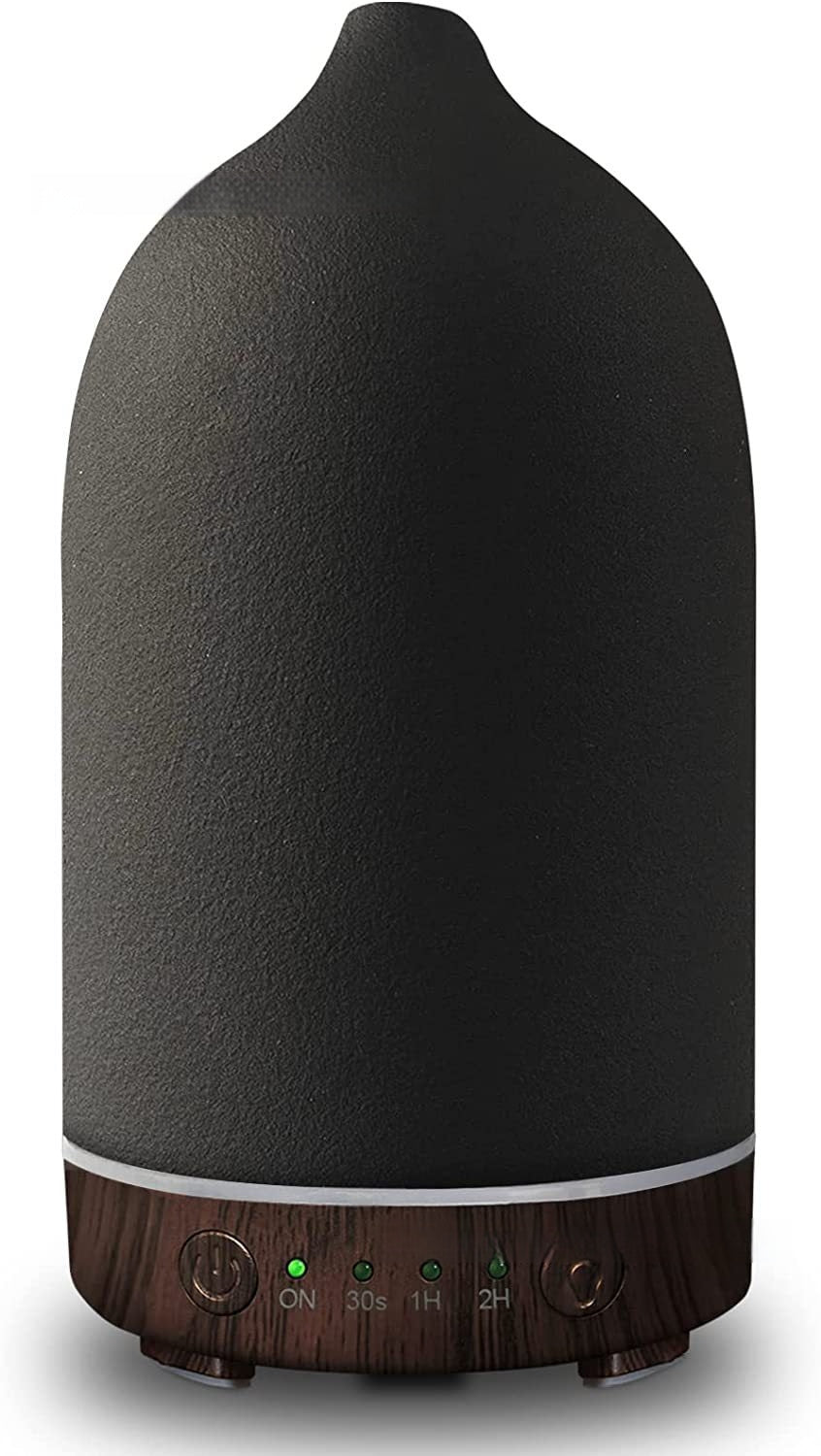 Wood-grain Ceramic Short-spout Aroma Diffuser