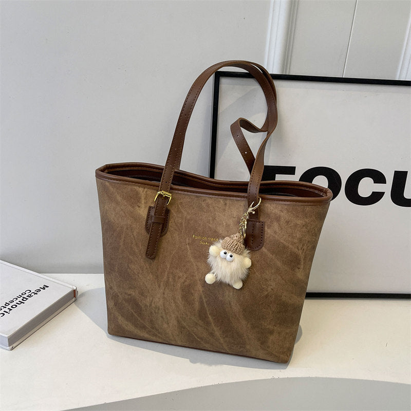 Womens Large Capacity Soft Handle Tote Bag