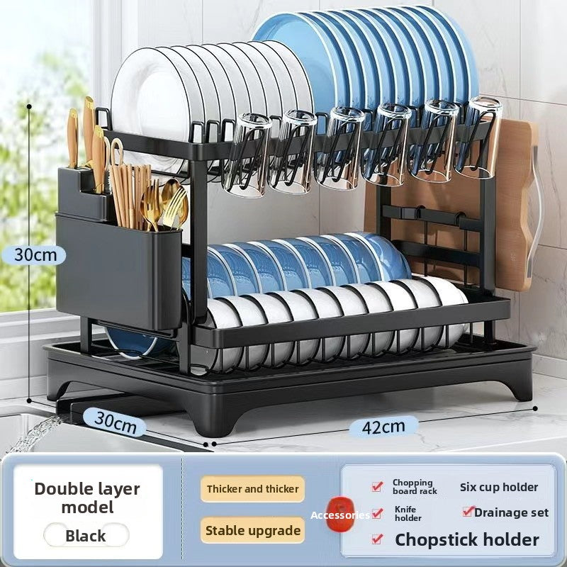 Kitchen Bowl and Plate Storage Rack.