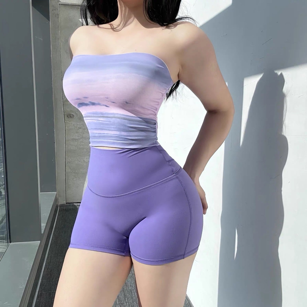 Seamless Push-Up Yoga Sports Bra