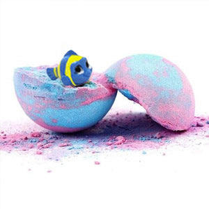 Childrens Surprise Bath Salt Balls with Hidden Toys