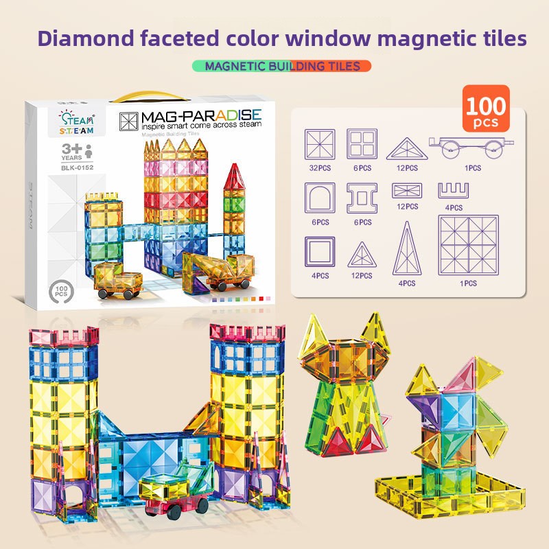 Magnetic Tiles Educational Building Toys for Kids
