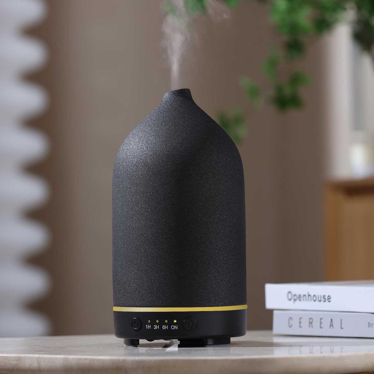 Wood-grain Ceramic Short-spout Aroma Diffuser