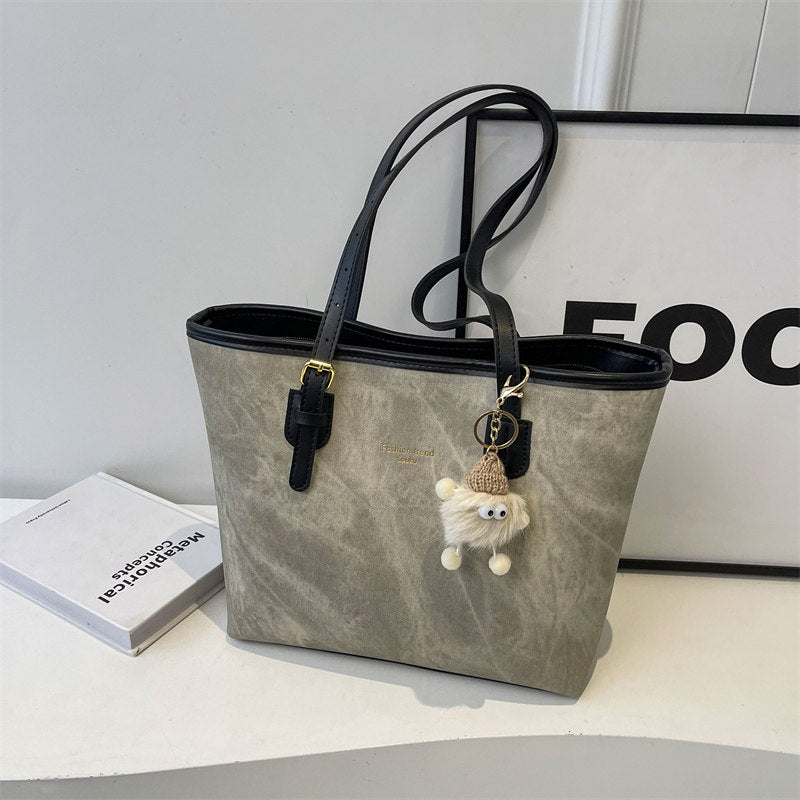 Womens Large Capacity Soft Handle Tote Bag