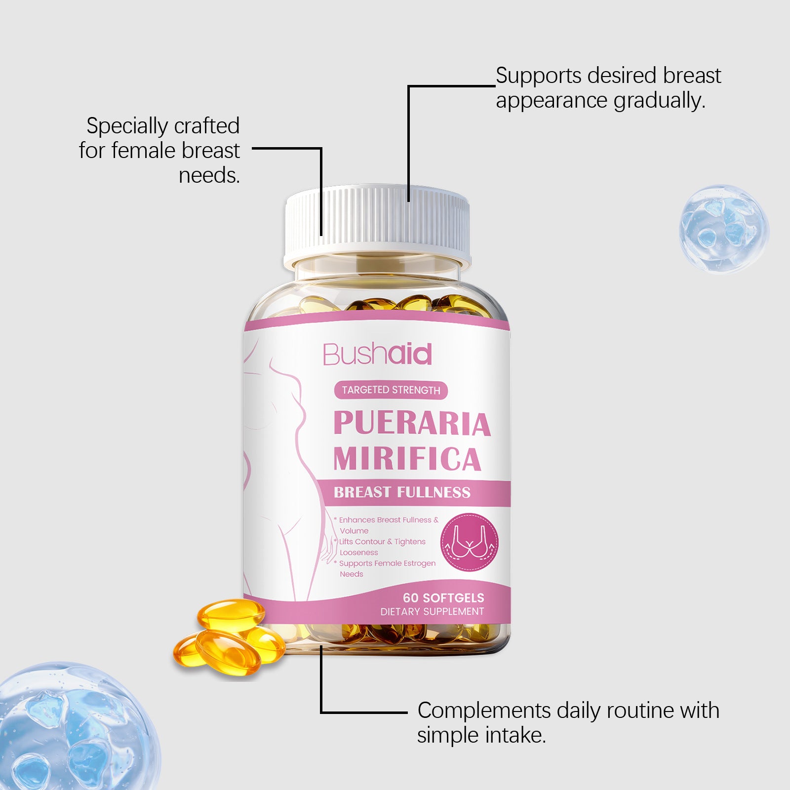 Breast Care Softgel Capsules for Women