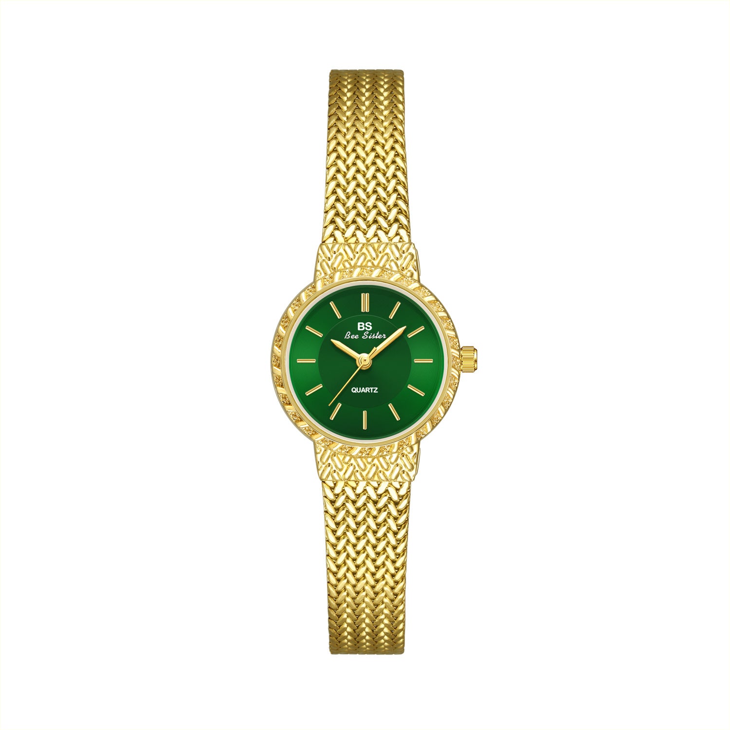 Elegant Wheat Ear Pattern Quartz Watch Women