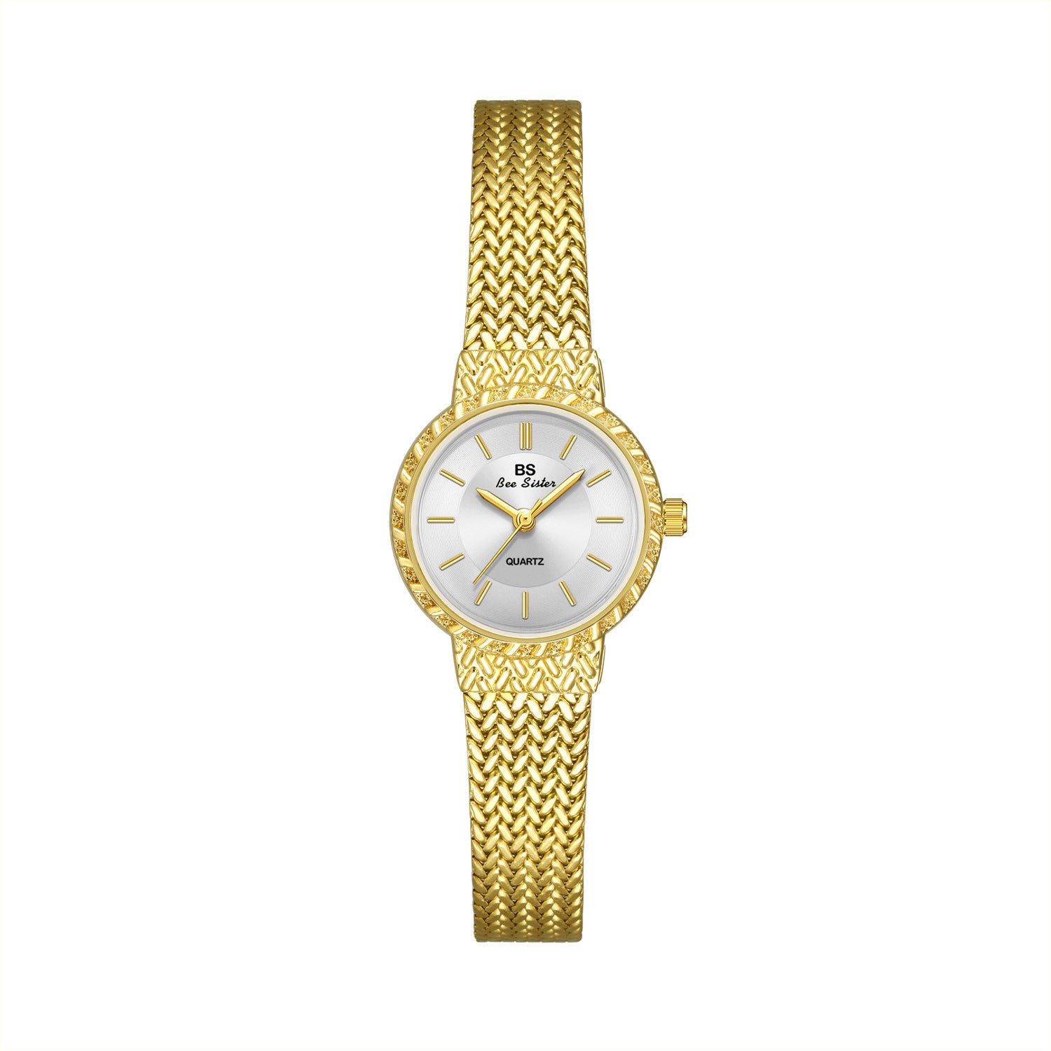Elegant Wheat Ear Pattern Quartz Watch Women