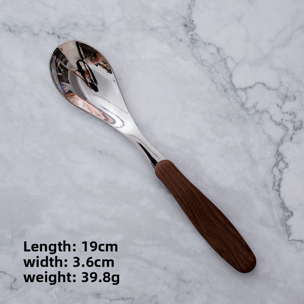 Stainless Steel Wood Grain Cutlery Set