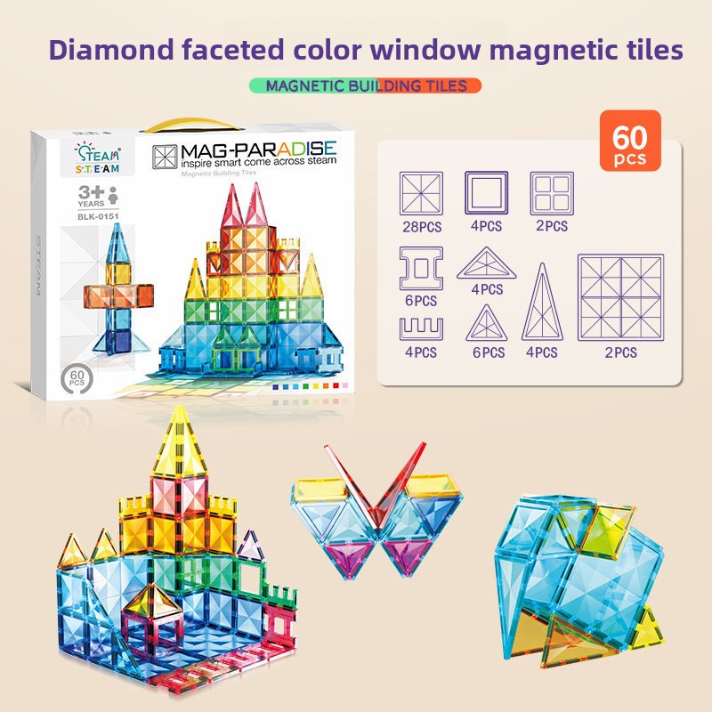 Magnetic Tiles Educational Building Toys for Kids