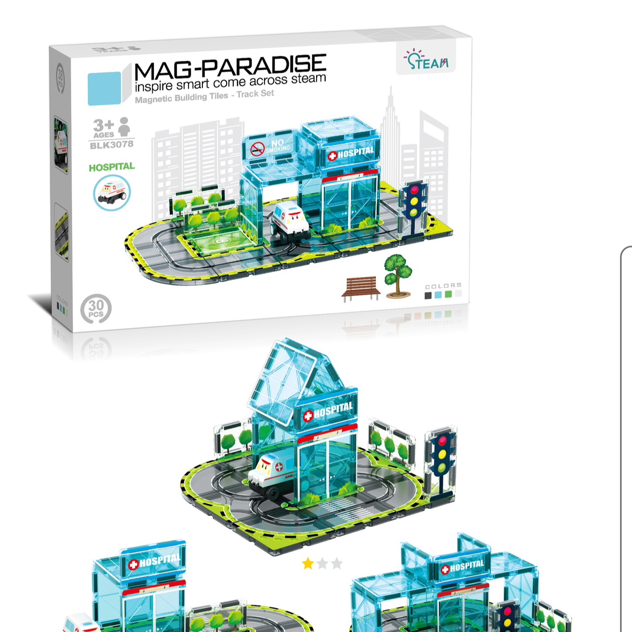 Magnetic Tiles Educational Building Toys for Kids