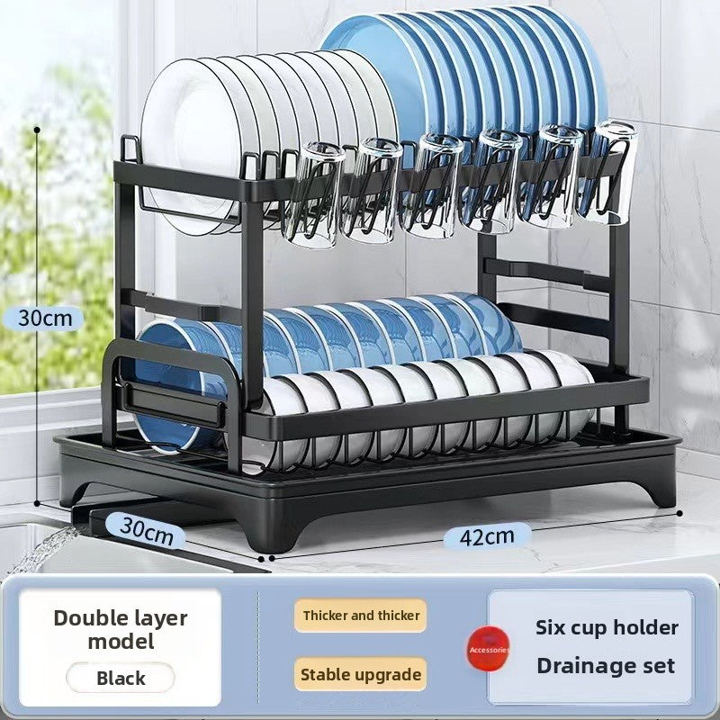 Kitchen Bowl and Plate Storage Rack.