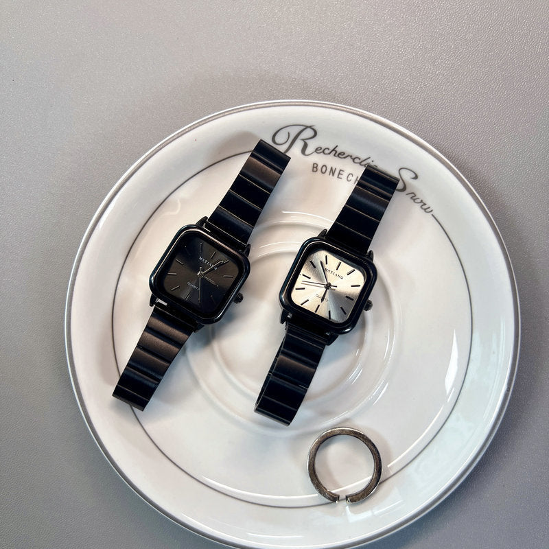 Minimalist Square Women Watch Steel Band