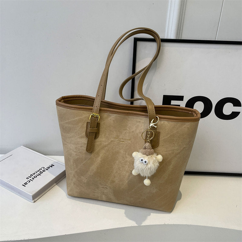 Womens Large Capacity Soft Handle Tote Bag