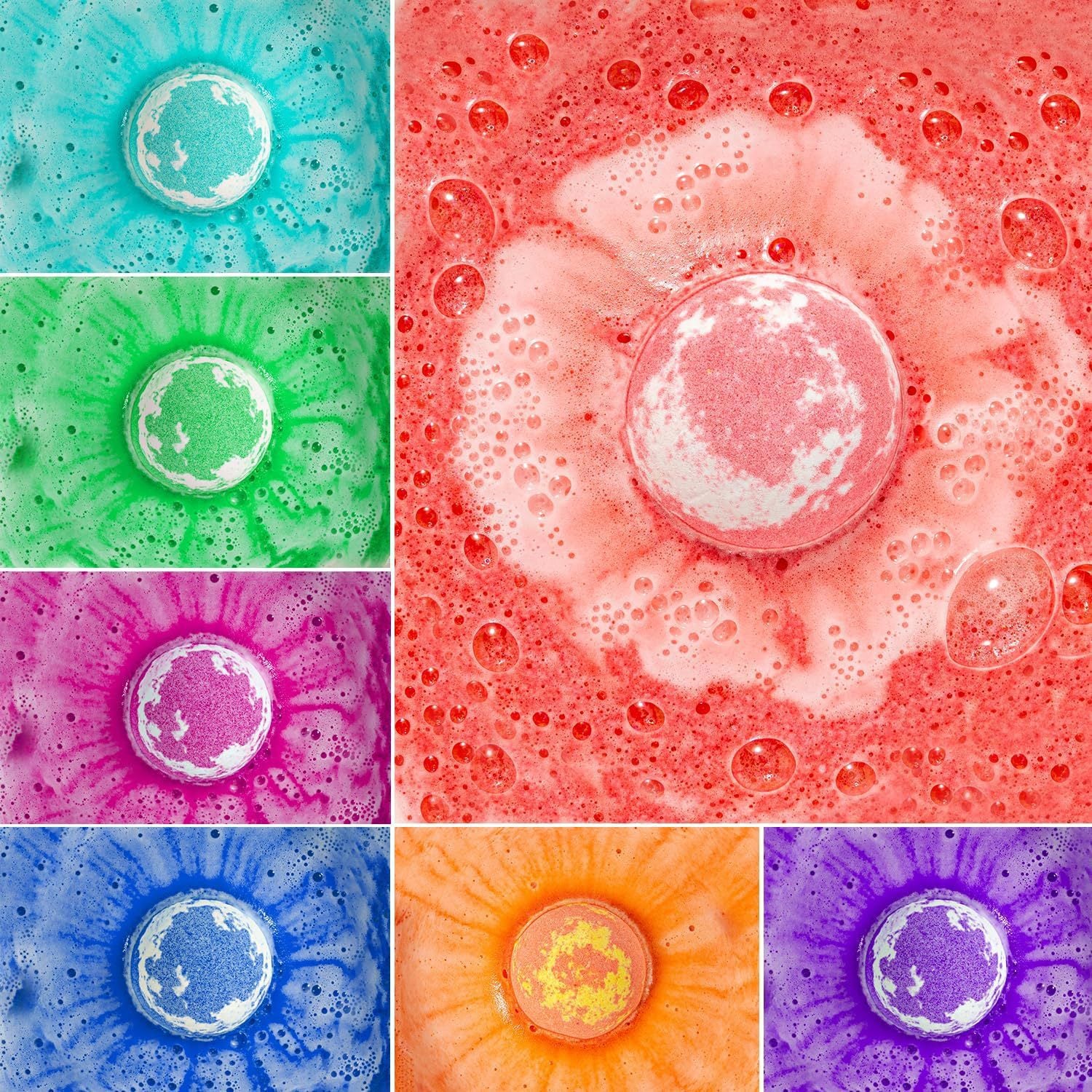 Childrens Surprise Bath Salt Balls with Hidden Toys