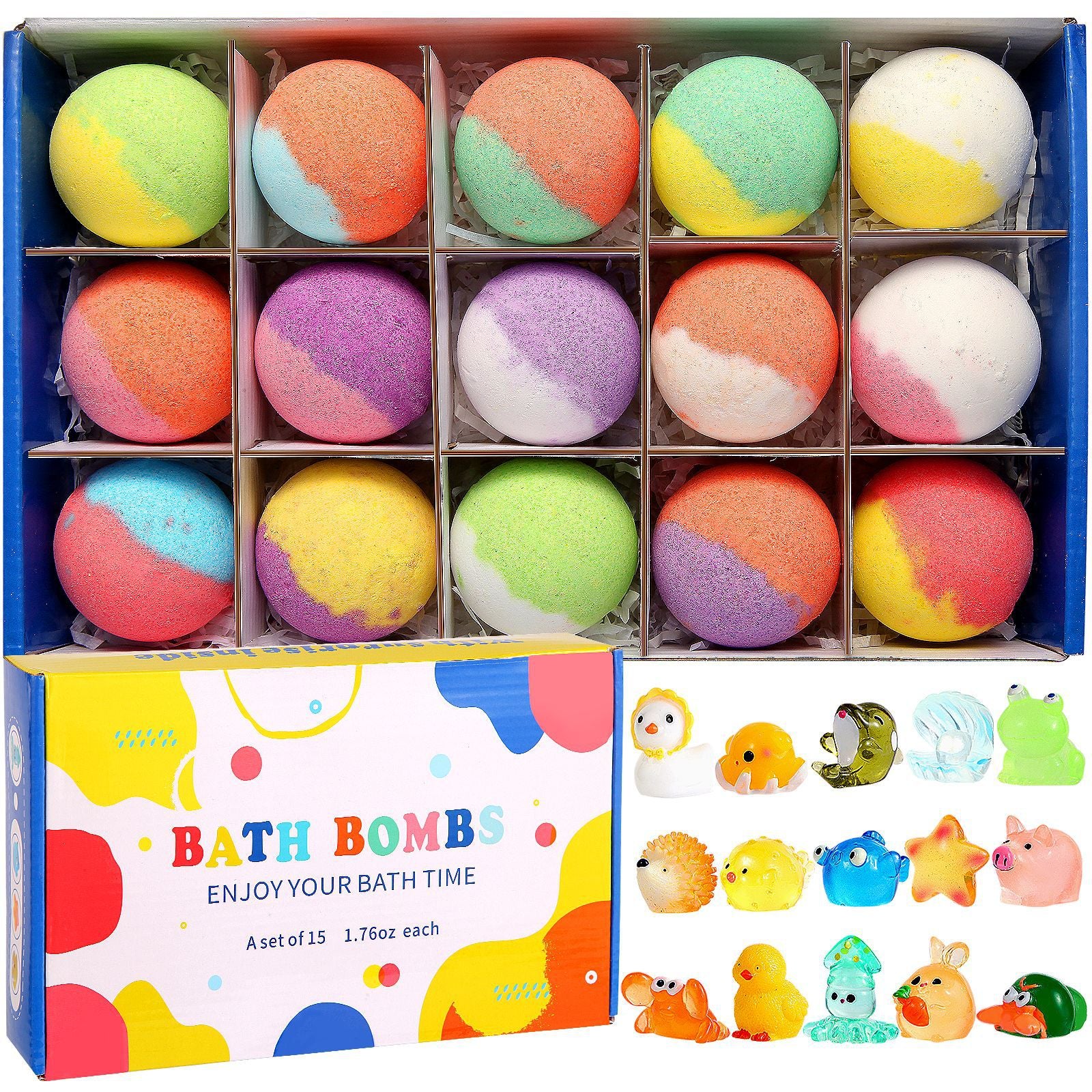 Childrens Luminous Bubble Bath Ball with Surprise Toys