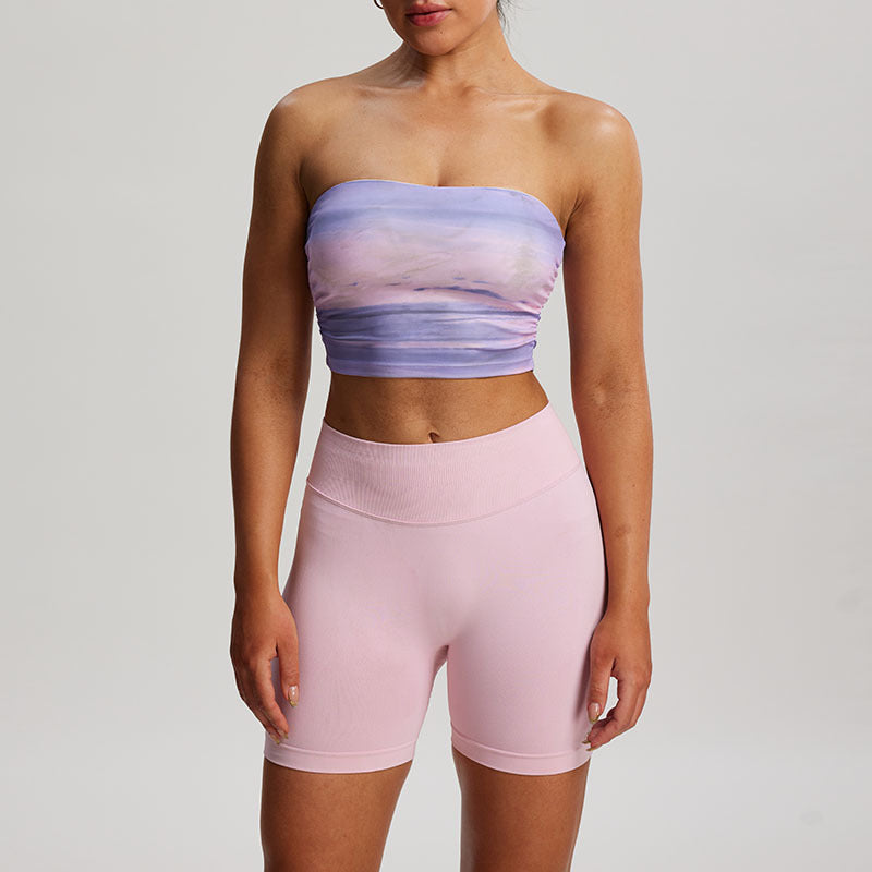 Seamless Push-Up Yoga Sports Bra