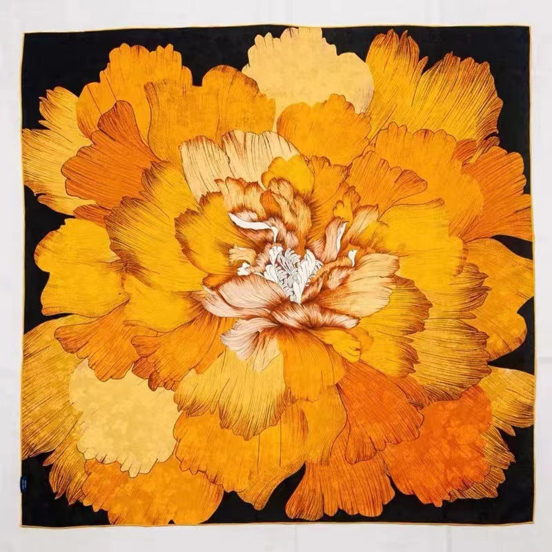 Creative Exotic-print Versatile Silk Scarf