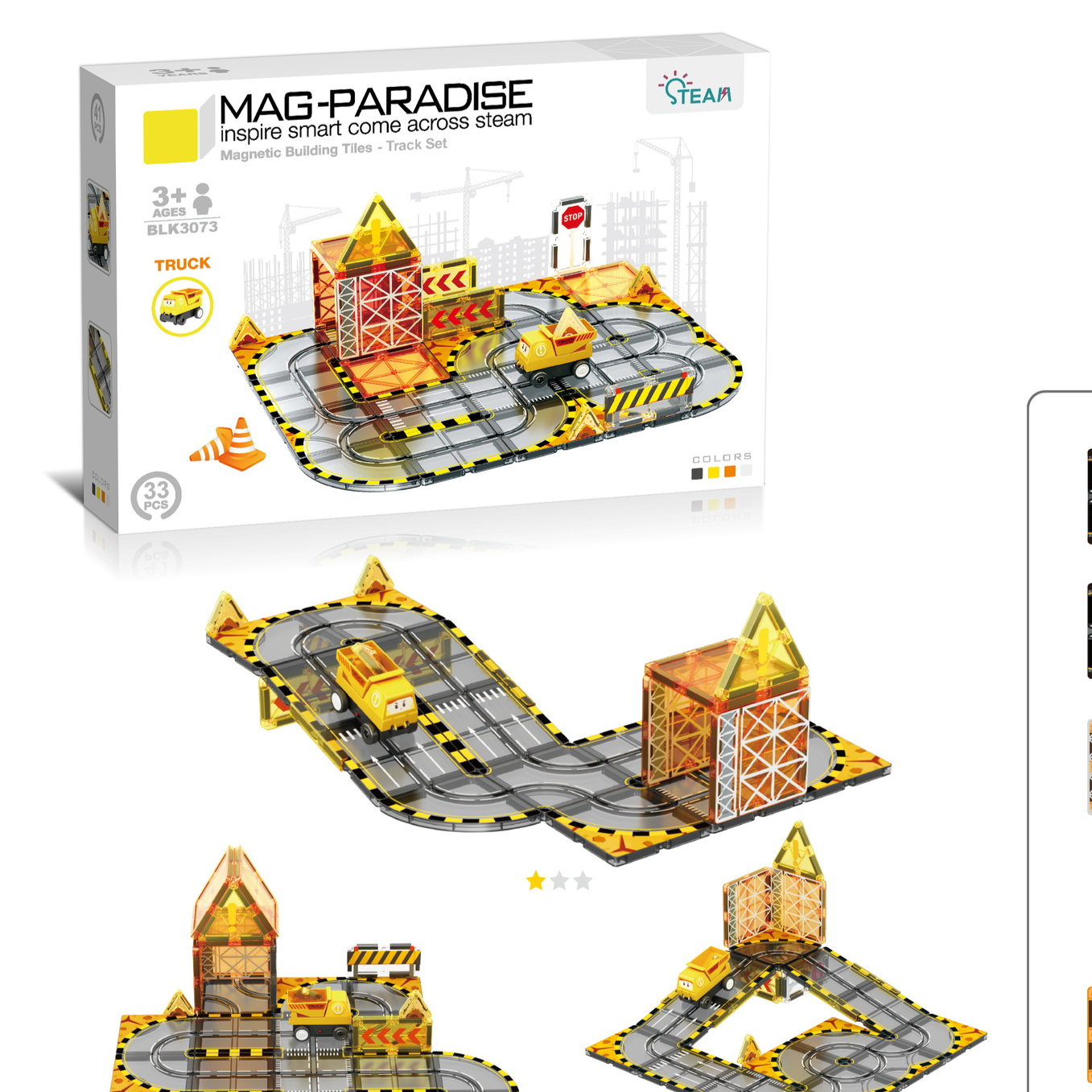 Magnetic Tiles Educational Building Toys for Kids