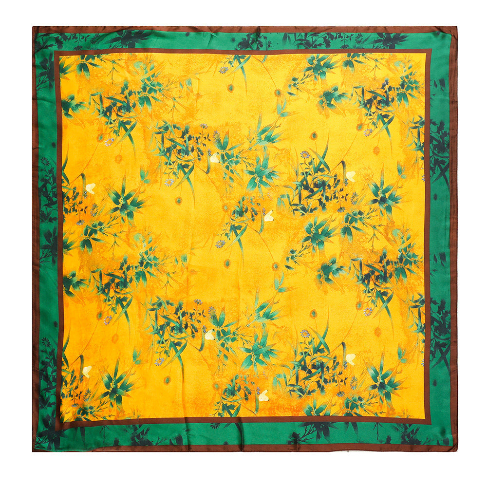 Creative Exotic-print Versatile Silk Scarf