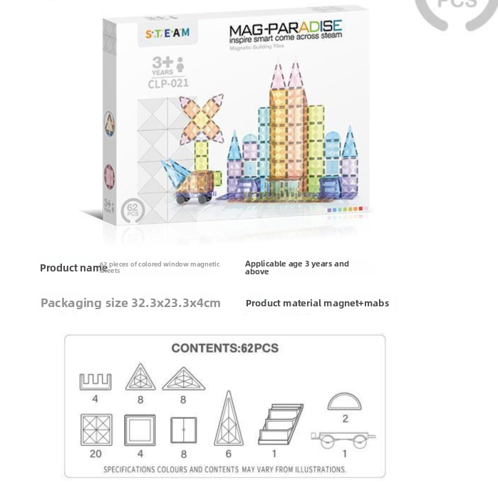 Magnetic Tiles Educational Building Toys for Kids