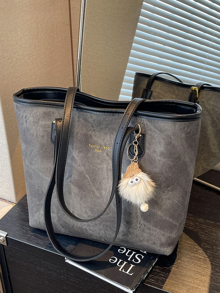 Womens Large Capacity Soft Handle Tote Bag