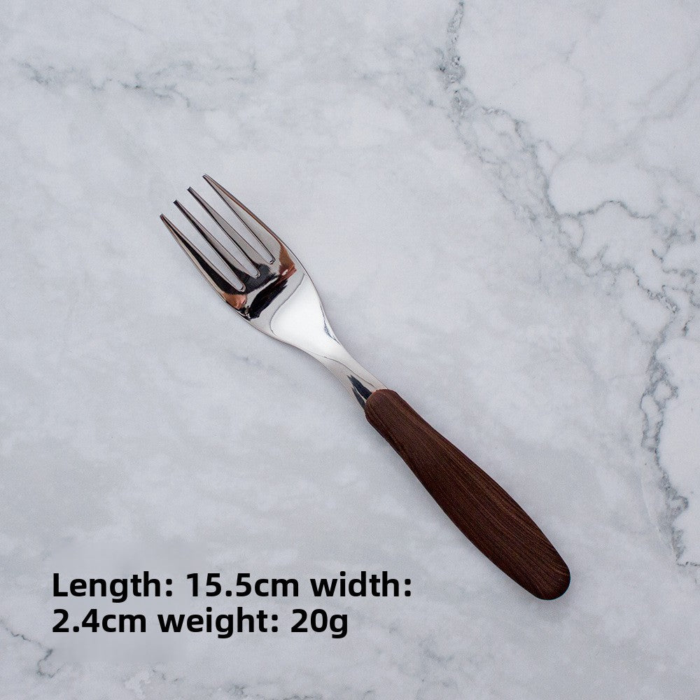 Stainless Steel Wood Grain Cutlery Set