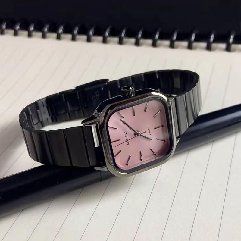 Minimalist Square Women Watch Steel Band