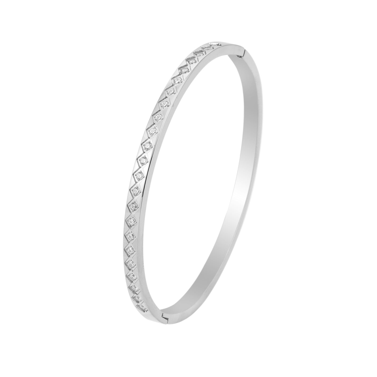 Fashion Titanium Steel Zircon Bracelet