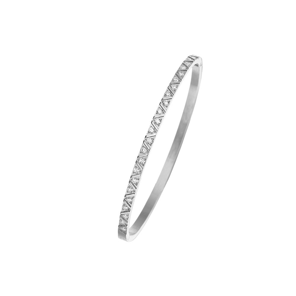 Fashion Titanium Steel Zircon Bracelet