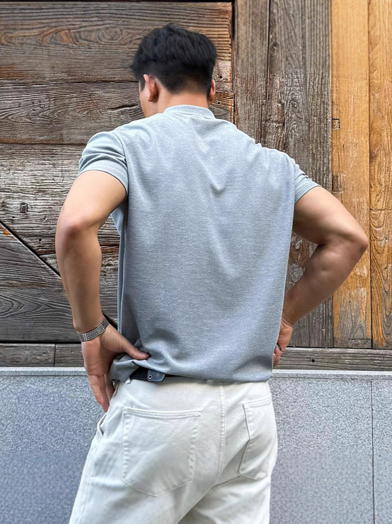 Mens Breathable Fitness Polo Shirt