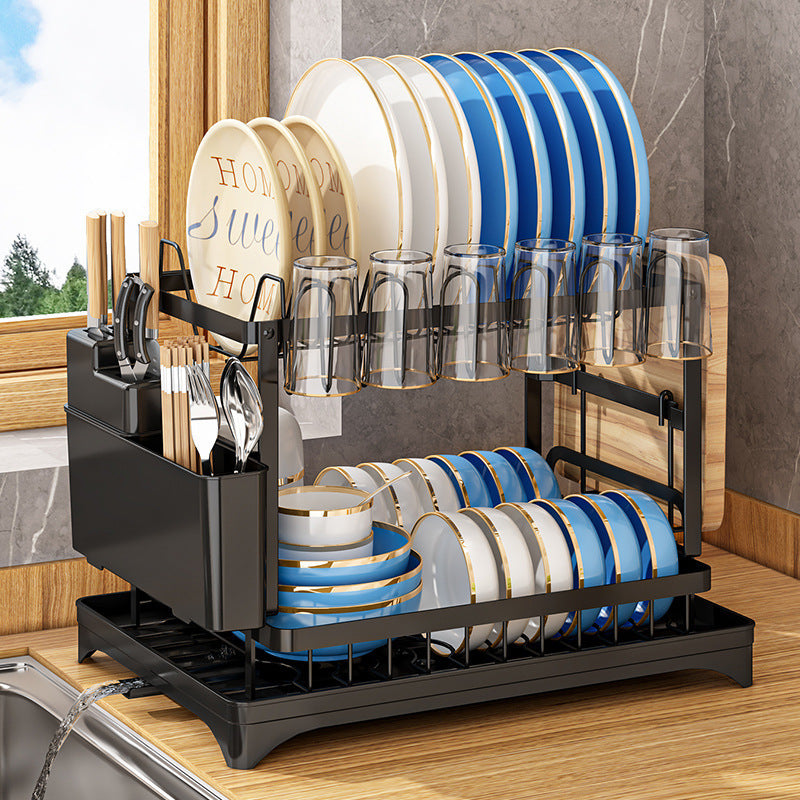 Kitchen Bowl and Plate Storage Rack.