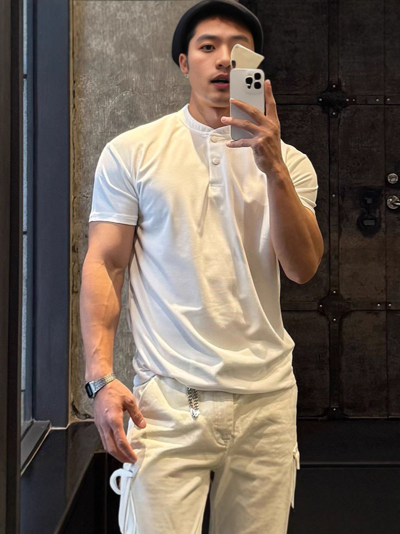 Mens Breathable Fitness Polo Shirt