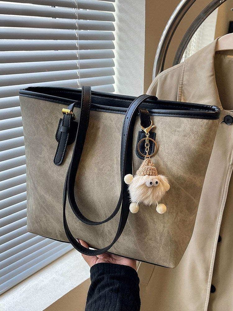 Womens Large Capacity Soft Handle Tote Bag